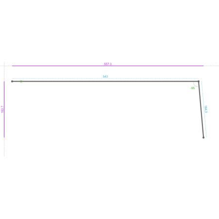 ALUMINIUM Brut, 10/10, Dev. 707.3, Lg. 200